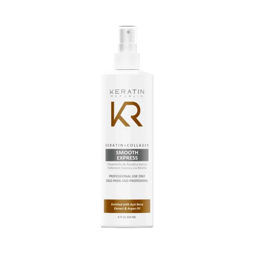 علاج شعر كيراتين ريبابلك Keratin Republic – كرياتين كولاجين تنعيم للشعر الفوري اكسبرس كرياتين ريللك 224مل بخاخ سبري