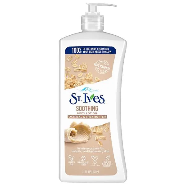 لوشن الجسم سانت آيفز St. Ives بالشوفان وزبدة الشيا ، 621 مل
