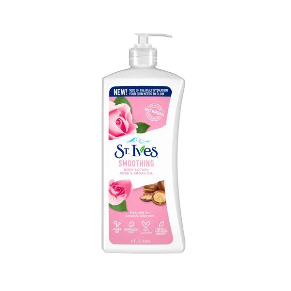 لوشن تنعيم الجسم بالورد وزيت الأرجان من سانت آيفز St. Ives 621 مل