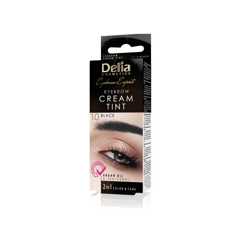 كريم تلوين الحواجب ديليا كوزمتيكس Delia Cosmetics كريم ملون للحواجب باللون الأسود 1.0
