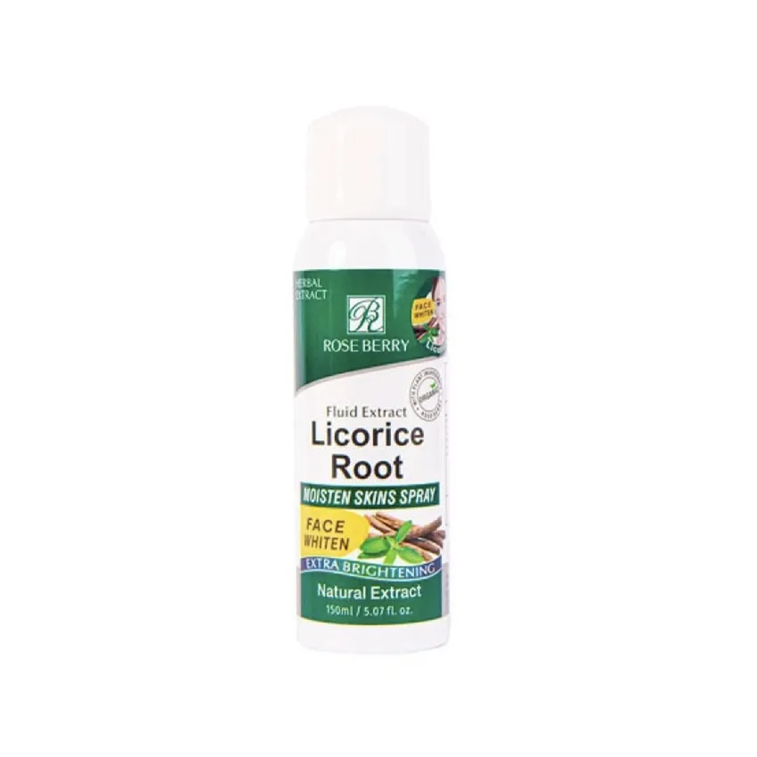 بخاخ عناية للوجه روز بيري Rose Berry – بخاخ مبيض فوري بخلاصة عرق السوس – 180مل