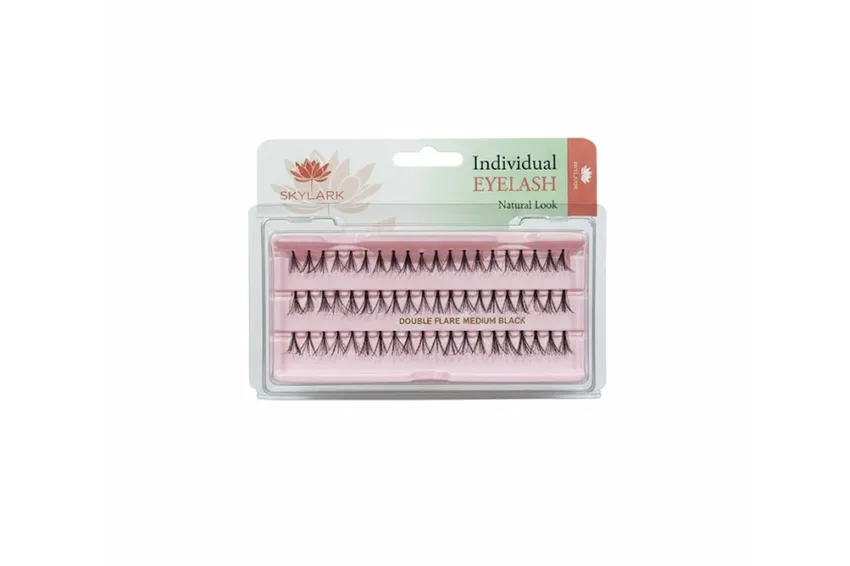 رموش تجميلية رموش سكاي لارك Skylark الفردية واحدة تلو الأخرى حزمة شعر طبيعية وسط