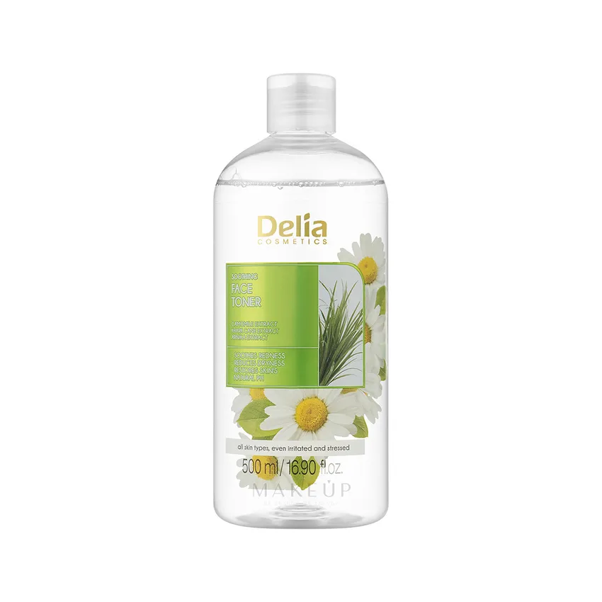 تونر الوجه المهدئ بخلاصة البابونج من ديليا Delia، 500 مل