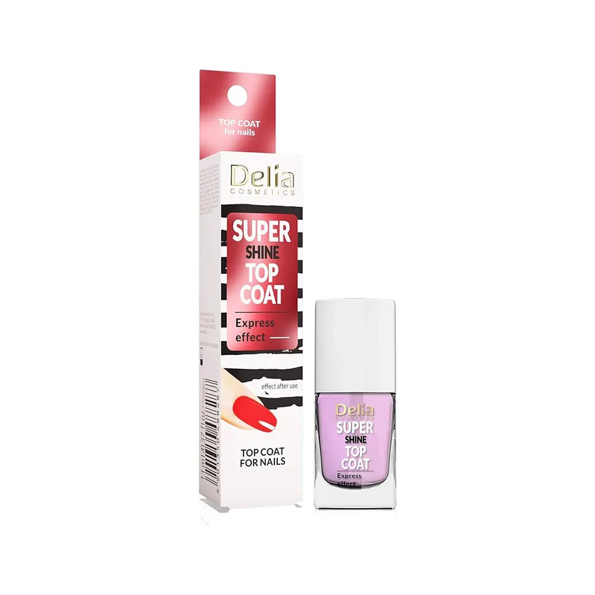 ديليا كوزمتيكس Delia Cosmetics – توب كوت جل أظافر – ديليا كوزمتكس - طبقة علوية لامعة للغاية - أظافر لامعة وناعمة - تقوية وحماية صفيحة الأظافر - زيت