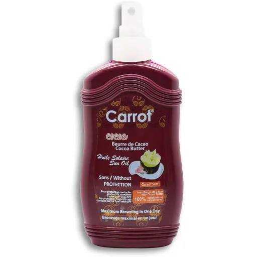 زيت تسمير كاروت Carrot – زيت التان بخاخ بزبدة الكاكاو والجزر 200 مل