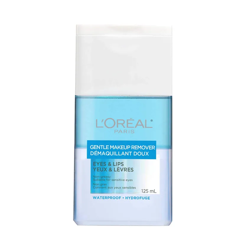 لوريال باريس L'Oréal Paris – مزيل لطيف لمكياج العيون والشفاه غير دهني مناسب للعيون الحساسة، 125 مل