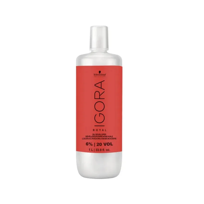 أوكسجين صبغة شعر شوارزكوف Schwarzkopf – مُطور لون الشعر أوكسيجين أوكسايدانت من إيجورا 20 حجم 6 1000 مل