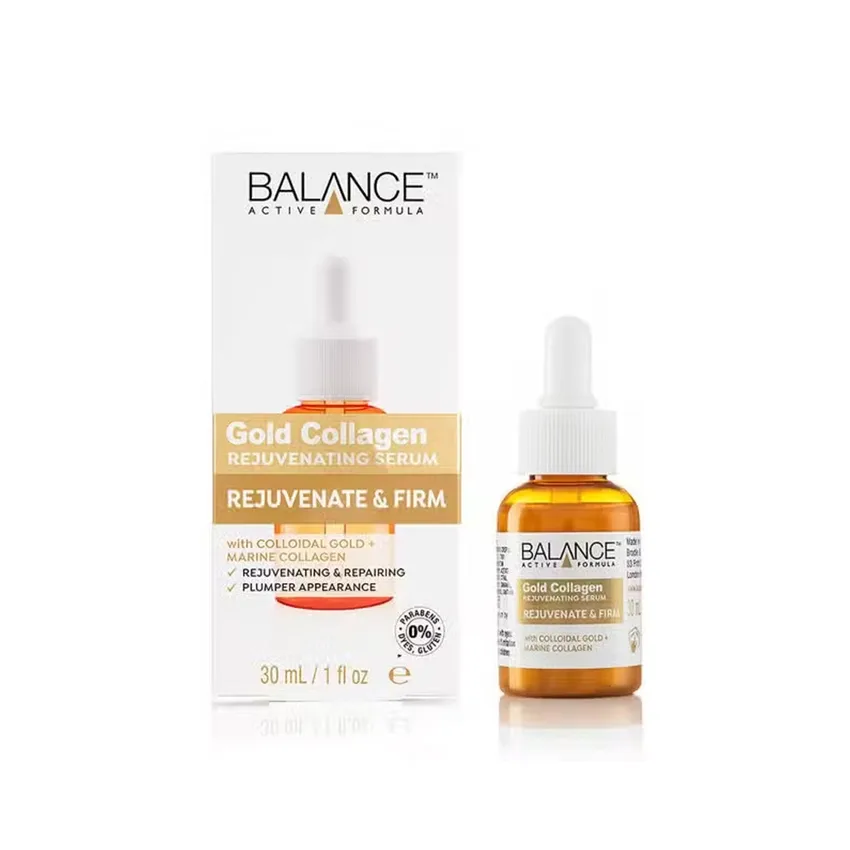 جل كولاجين للبشرة بالانس أكتيف فورمولا – سيروم العين المجدد بالكولاجين البحري والذهب من Balance Active Formula (30 مل) - يمتص بسرعة وينعش البشرة بشكل