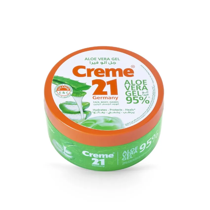 كريم جسم كريم 21 – كريم ٢١ جل الصبار ٣٠٠ مل - عبوة من قطعتين Creme 21