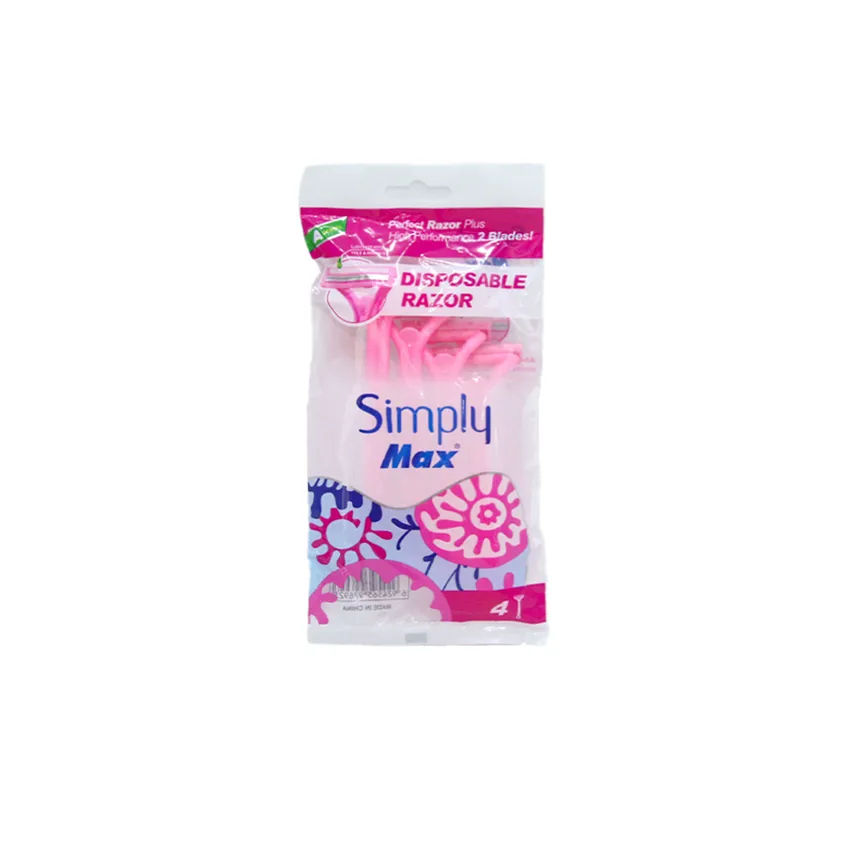 ماكينة حلاقة سيمبلي ماكس Simply Max – شفرات حلاقة استهلاكية من – 4 قطع