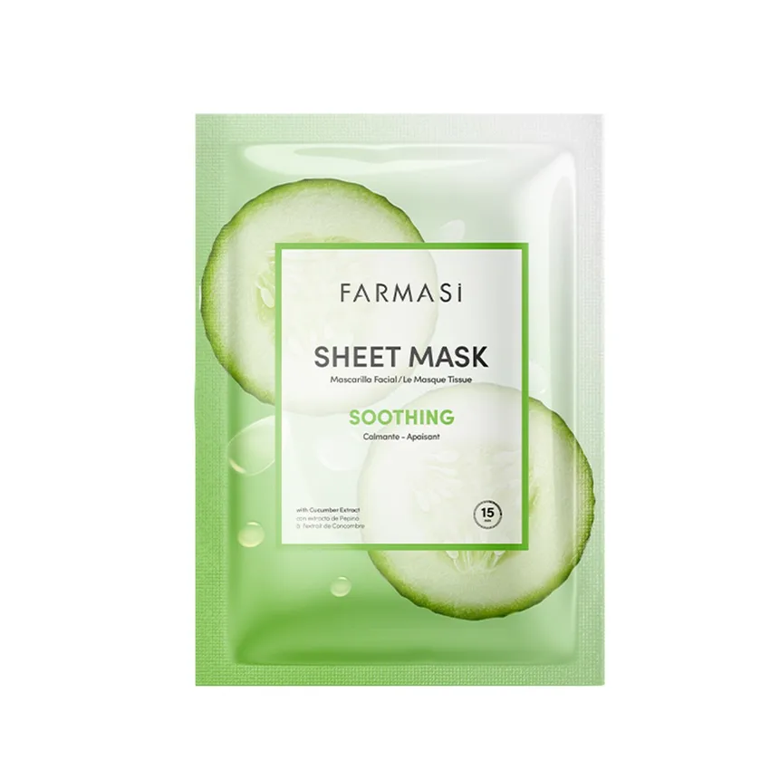 ماسك وجه فارماسي Farmasi ماسك ورقي – مهدئ بخلاصة الخيار (28 غرام)