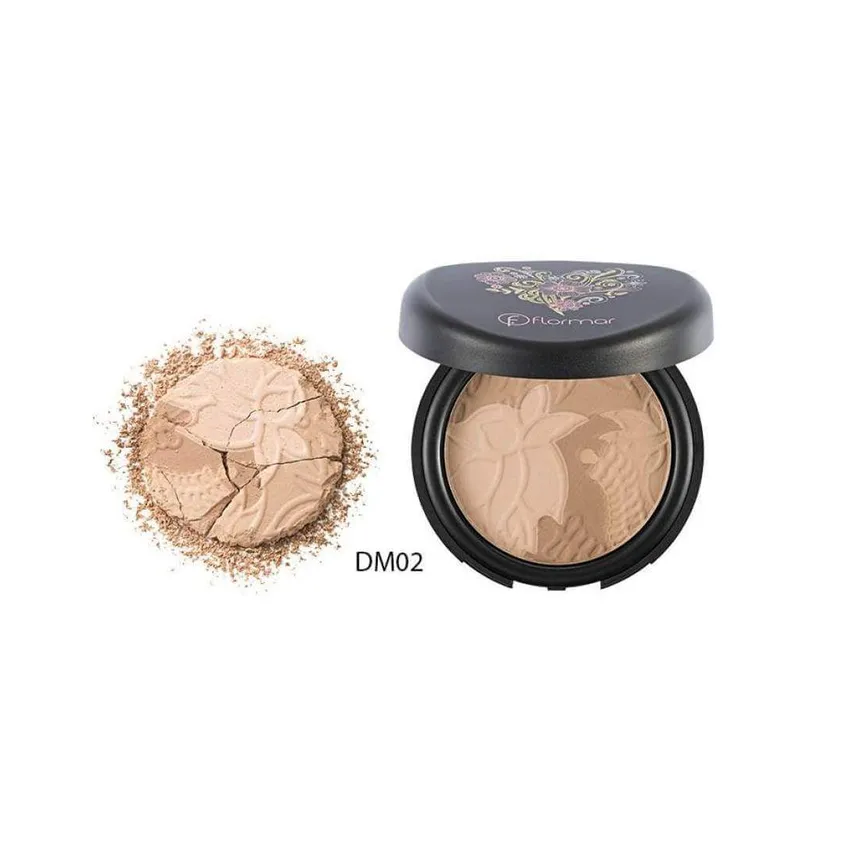 بودرة وجه فلورمار Flormar بودرة ديلوكس مالتي إفكت DM02 فانيلا & بيج – 7 غرام