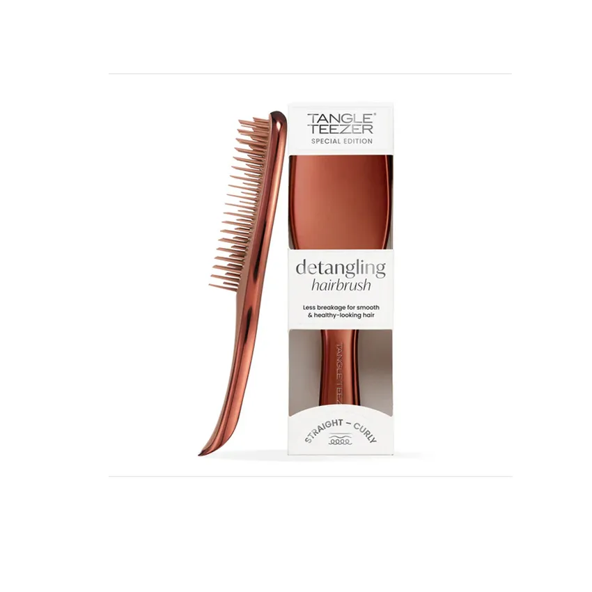 فرشاة تانجل تيزر Tangle Teezer لفك تشابك الشعر – إصدار خاص (بني شوكولاتة مات) – للشعر الناعم إلى المجعد