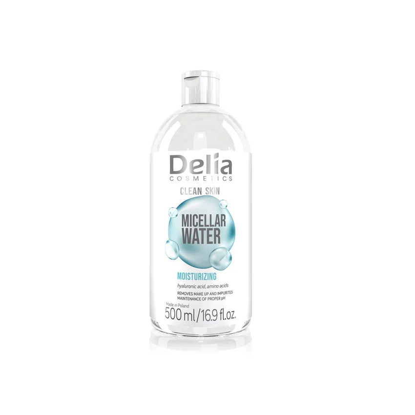 ديليا كوزمتيكس Delia Cosmetics – ديليا كوزمتكس – ماء ميسيلار مرطّب لتنظيف البشرة 500 مل