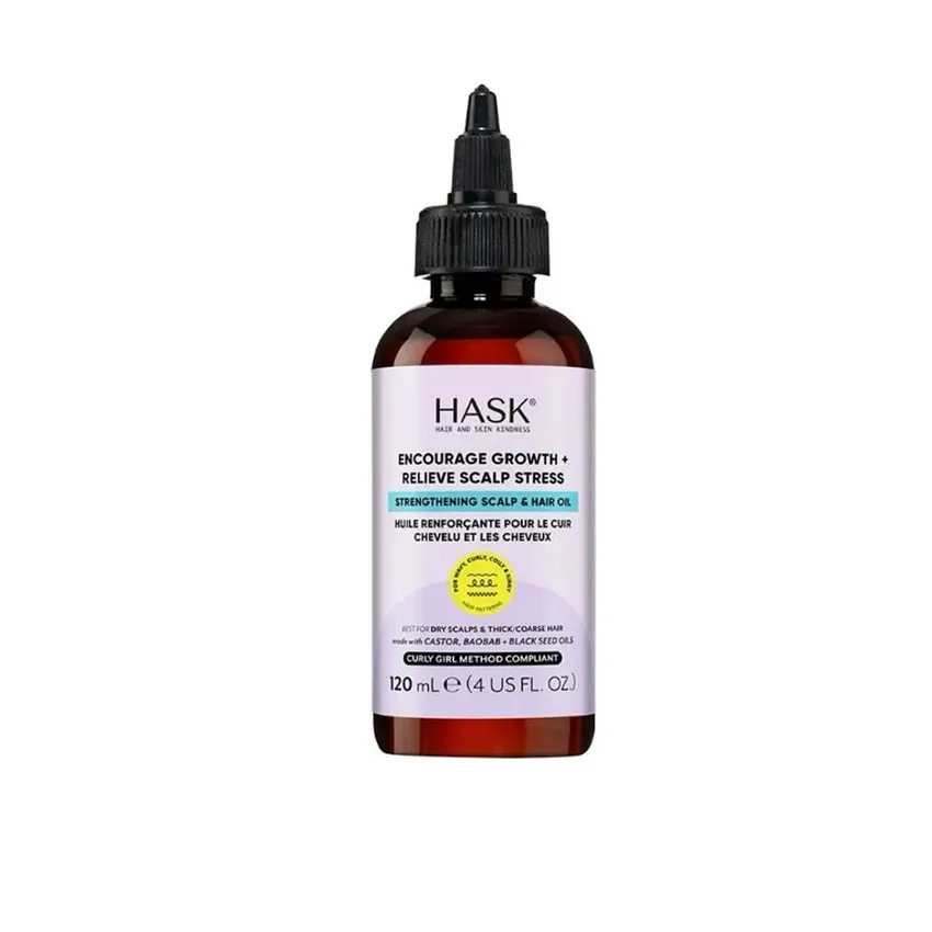 علاج فروة الرأس هاسك HASK – هاسـك زيت مقوٍ لفروة الرأس والشعر – 120 مل