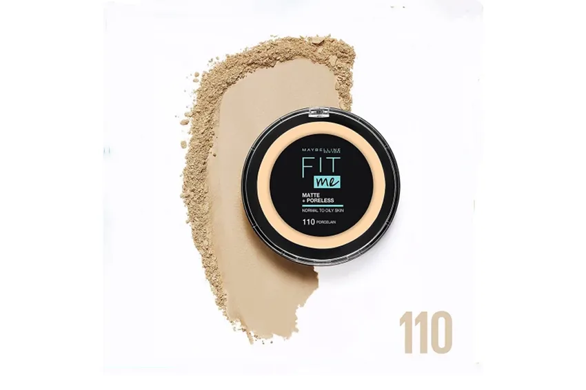 ميبيلين Maybelline – مايبلين فيت مي بودرة مضغوطة مات + خافي للمسام – 110 بورسلين – 12 جم