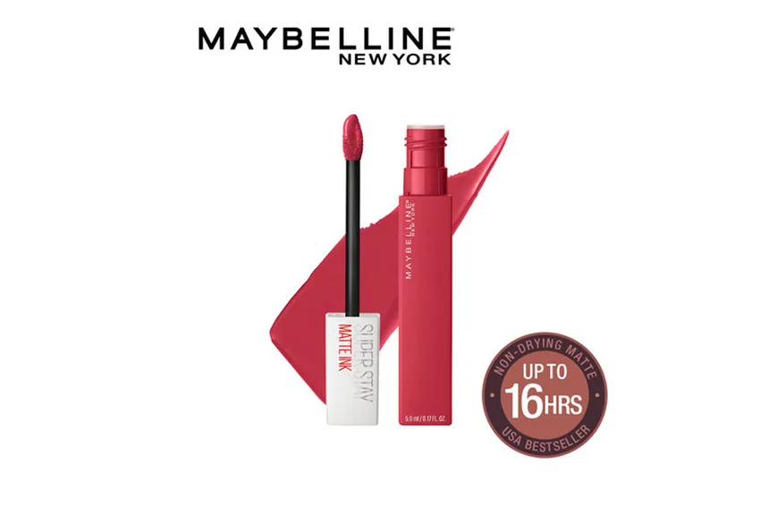 أحمر شفاه ميبيلين Maybelline – مايبلين سوبر ستاي مات إنك – درجة 80 رولر – 5 مل