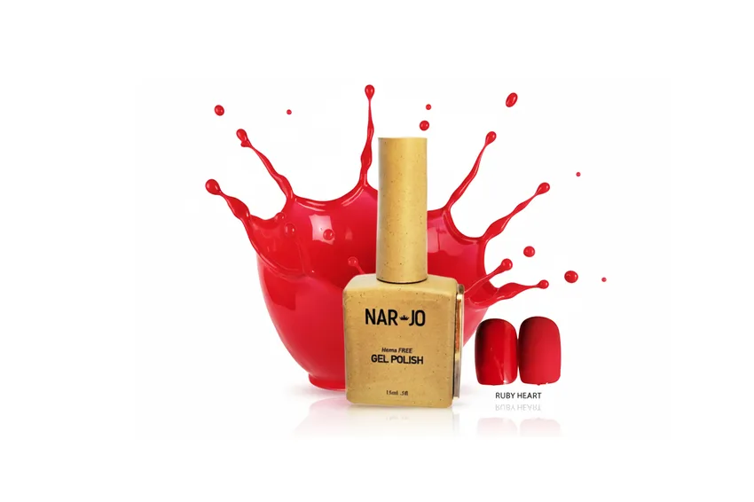 نارجو NarJo – طلاء أظافر جل نار جو – روبي هارت (15 مل)