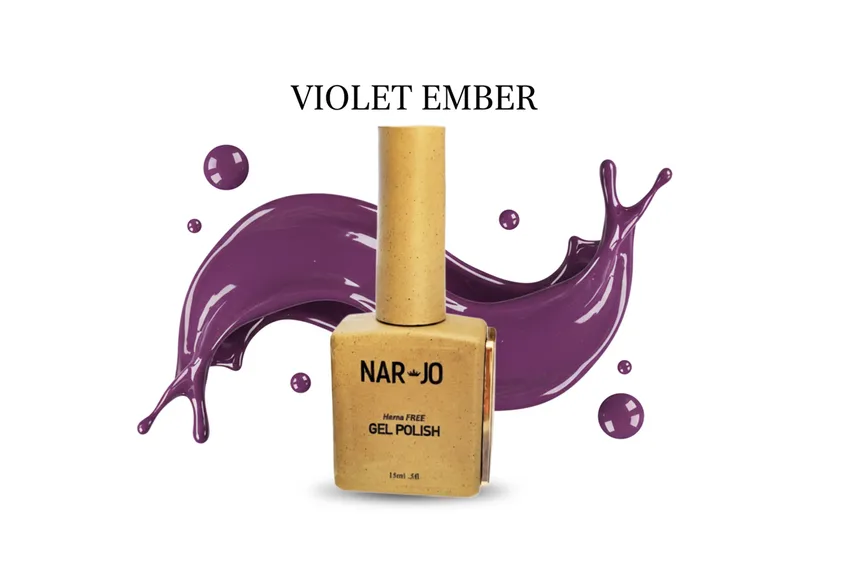 نارجو NarJo – طلاء أظافر جل – VIOLET EMBER لمسة أناقة عصرية