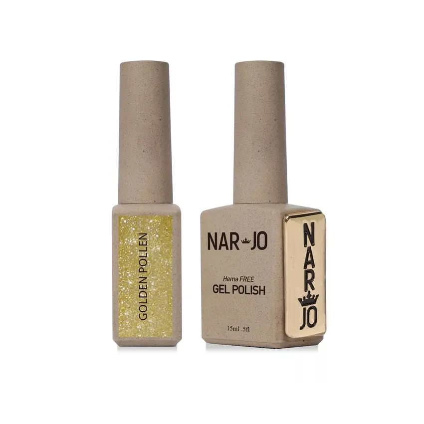 نارجو NarJo – طلاء أظافر جل – GOLDEN POLLEN فخامة الذهب المتلألئ