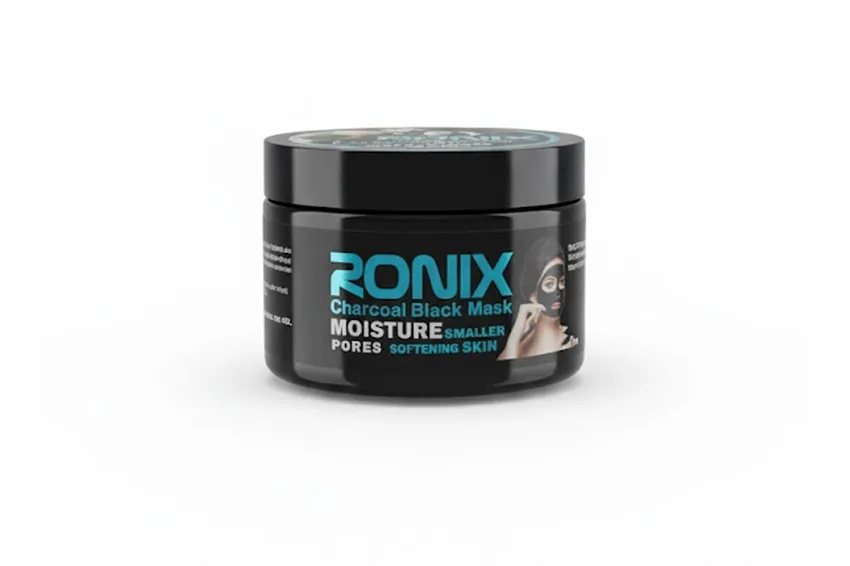 ماسك وجه قناع الوجه رونيكس Ronix الأسود بالفحم لإزالة الشوائب – 250 مل