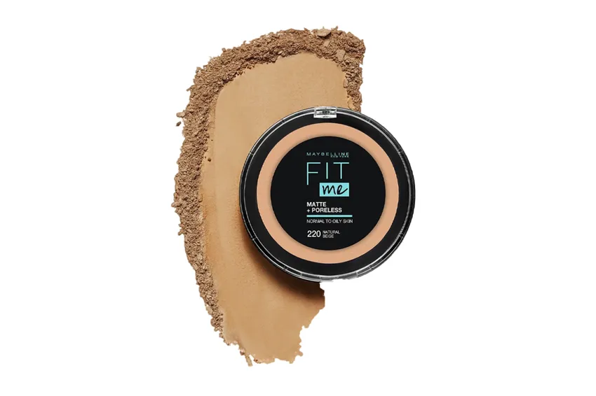 ميبيلين Maybelline – بودرة مضغوطة من مايبلين نيويورك Fit Me Matte + Poreless – N220 بيج طبيعي