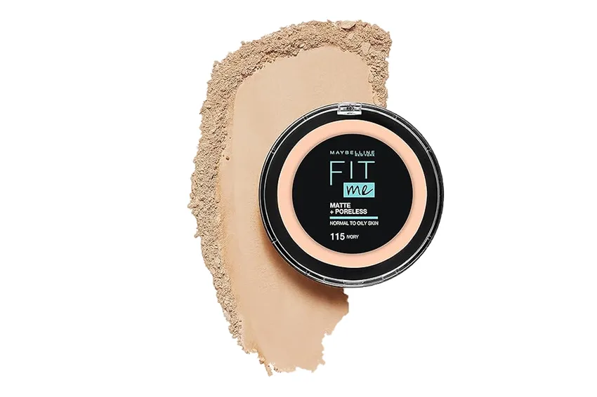 ميبيلين نيويورك Maybelline New York – بودرة مضغوطة بودرة مايبيلين نيويورك Fit Me Matte & Poreless – 115 Ivory (12 جم)