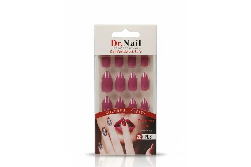 دكتور نيل Dr. Nail – مريح وآمن، مجموعة 28 قطعة أظافر تركيب صناعية YS54