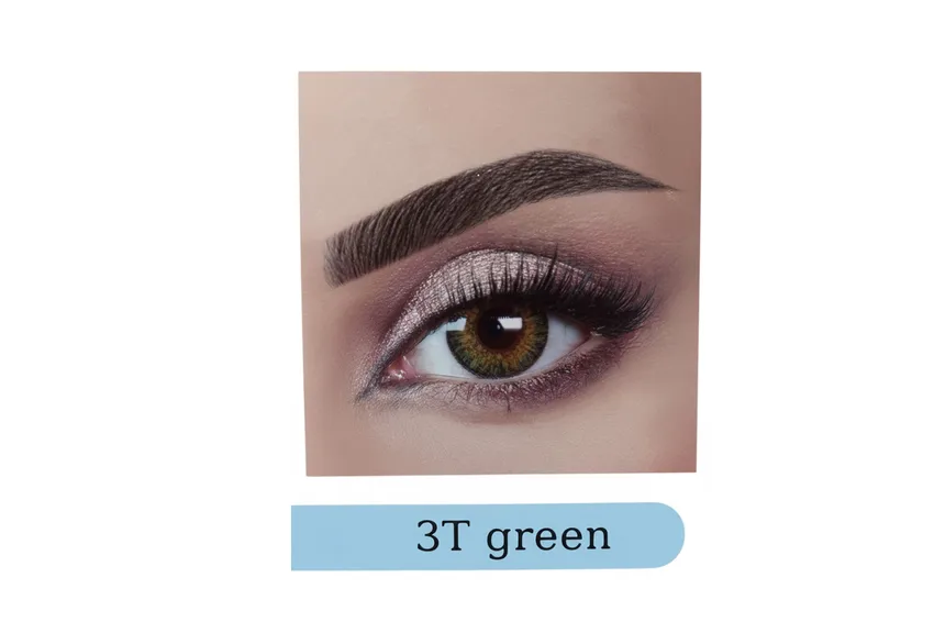 عدسات لاصقة عدسات أكوا فريش Aqua Fresh صناعة كوري – أخضر 3T، زوج واحد