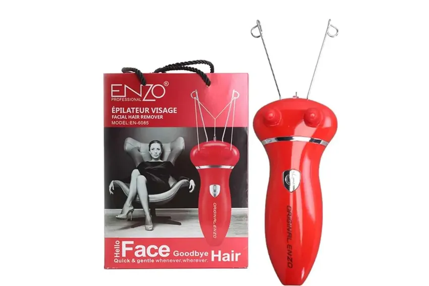 إنزو ENZO جهاز إزالة الشعر الكهربائي القابل لإعادة الشحن للوجه والجسم EN – 6085