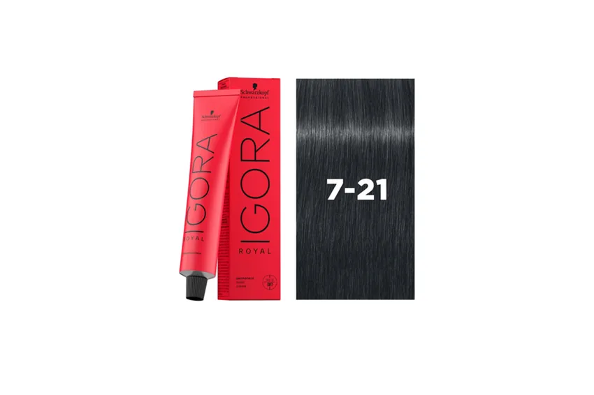 أوكسجين صبغة شعر شوارزكوف Schwarzkopf – صبغة شعر شوارتزكوف IGORA Royal 7 – 21 أشقر متوسط رمادي آش سيندريه