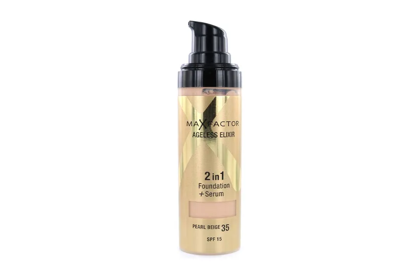 كريم أساس ماكس فاكتور Max Factor إيجليس إليكسير 2 – في – 1 مع سيروم – 35 بيرل بيج