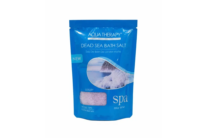 أملاح استحمام أكوا ثيرابي Aqua Therapy – ملح استحمام من البحر الميت – وردي – 250 جم