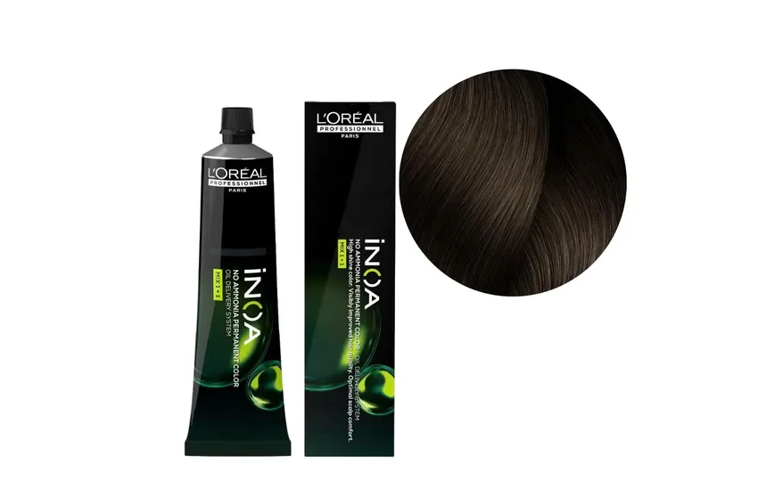 لوريال باريس L'Oréal Paris – لوريال بروفيسيونال باريس – INOA صبغة شعر دائمة خالية من الأمونيا – 6/13 (بني داكن رمادي فاتح) – 60 مل