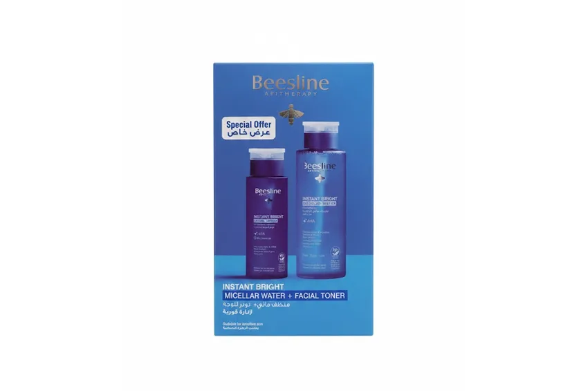 ماء ميسيلار بيزلين Beesline – روتين الوجه Instant Bright (مياه مسلر + تونر)