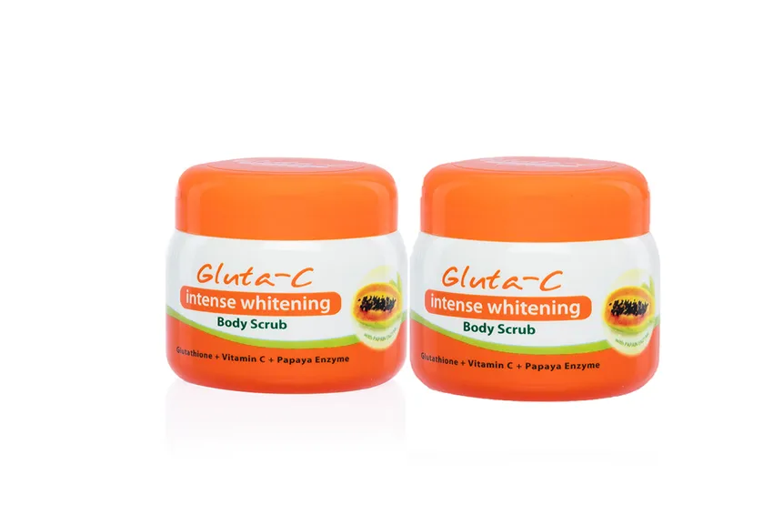 مقشر غلوتا-سي Gluta-C – سكراب الجسم Gluta – C لتفتيح البشرة – اشترِ واحدًا واحصل على الثاني