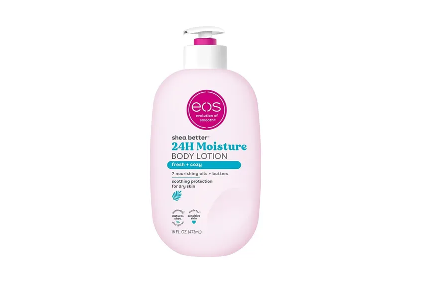 إي أو إس eos – لوشن للجسم Fresh & Cozy – Shea Better 24 ساعة ترطيب