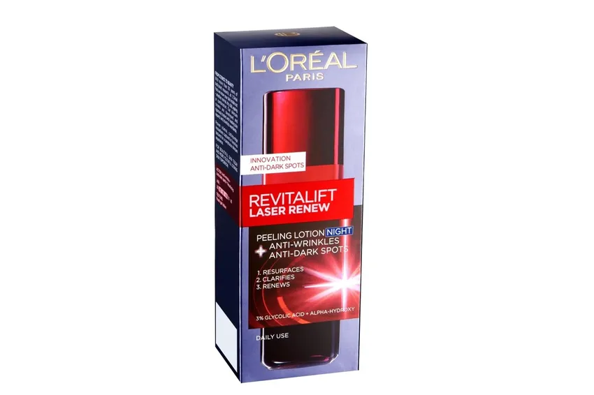 لوريال باريس L'Oréal Paris – لوشن الليل L’Oréal Revitalift Laser Renew Peeling مع حمض الجليكوليك – 125 مل