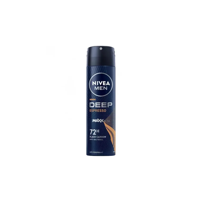 مزيل عرق نيفيا NIVEA للرجال ديب بلاك كاربون إسبريسو بخاخ 150 مل