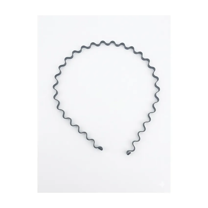 طوق شعر معدني متعرج (زيغ زاغ)
