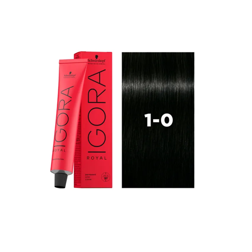 صبغة شوارزكوف بروفيشنال Schwarzkopf Professional إيغورا رويال أسود 1-0 سعة 60 مل