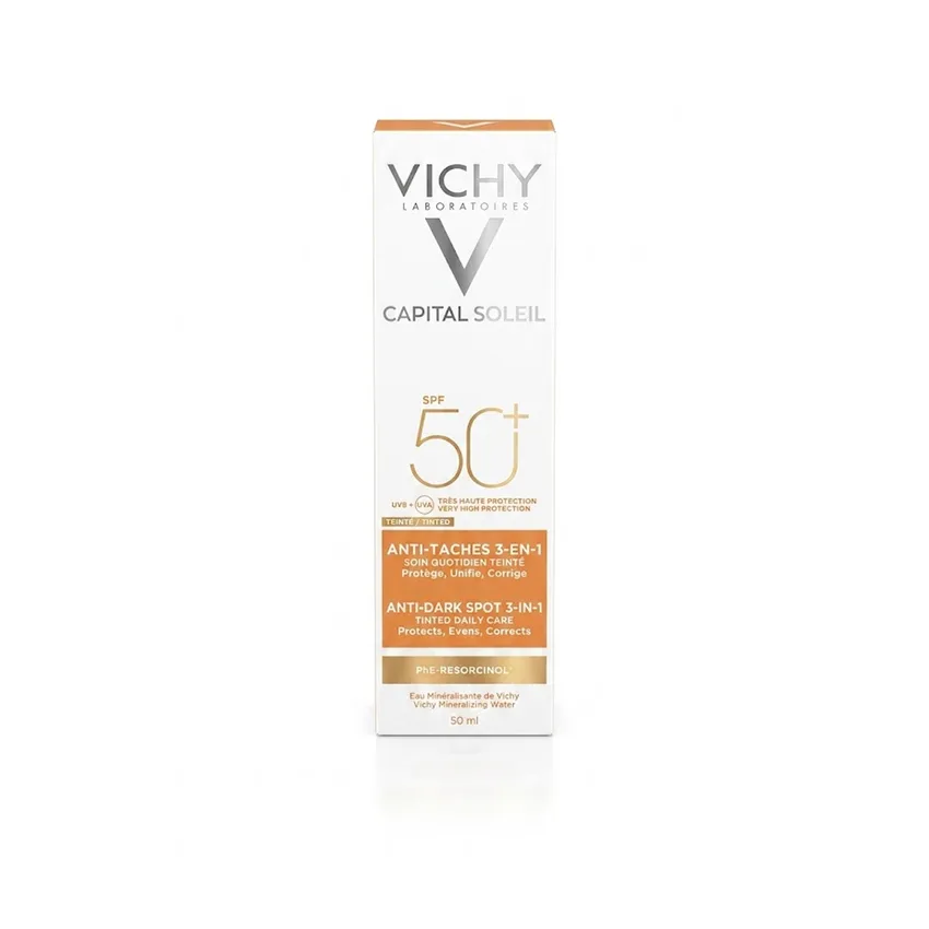 واقي شمس فيشي Vichy كابيتال سوليل مصحح للبقع 3 في 1 – 50 مل