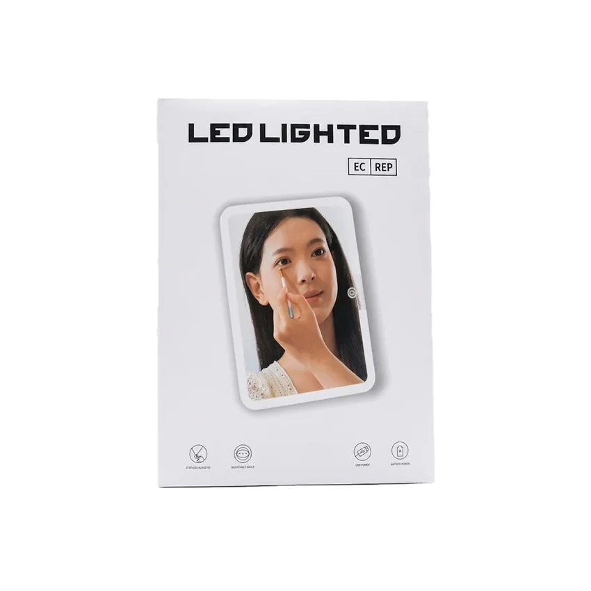 مرآة التجميل المضيئة LED