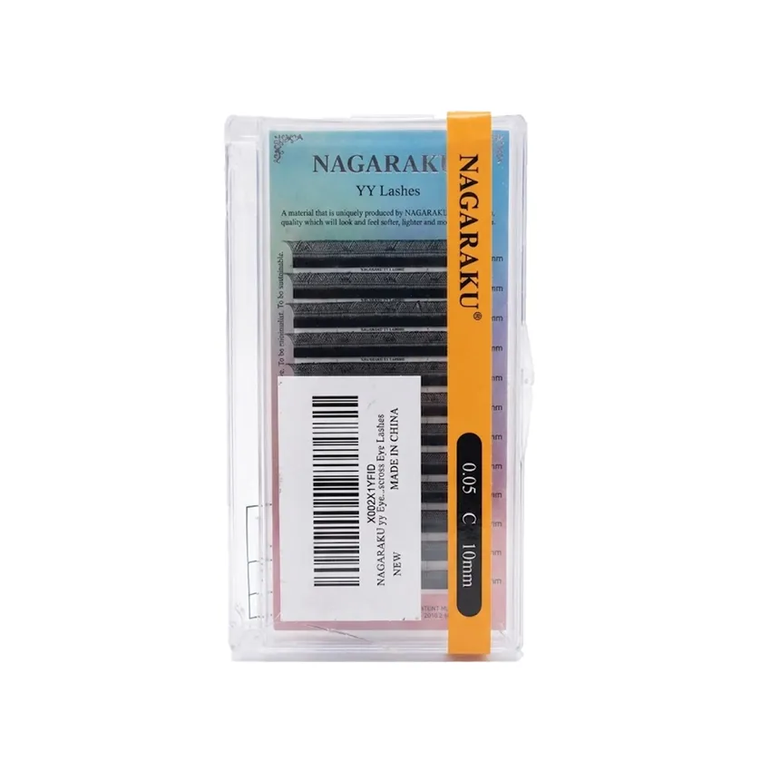 رموش ناغاراكو NAGARAKU الاحترافية ثلاثية الأبعاد شكل YY ‏0.05 C 10mm