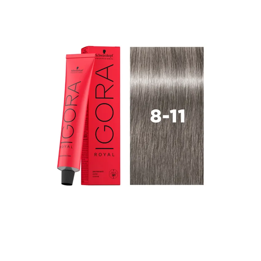 صبغة شعر دائمة إيغورا رويال شوارزكوف Schwarzkopf 8-11 - 60 مل