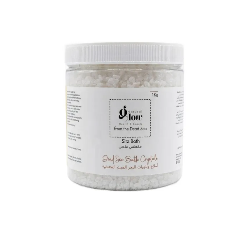 ناتشورال جلو Natural Glow بلورات البحر الميت الشفافة للمغطس 1 كغم