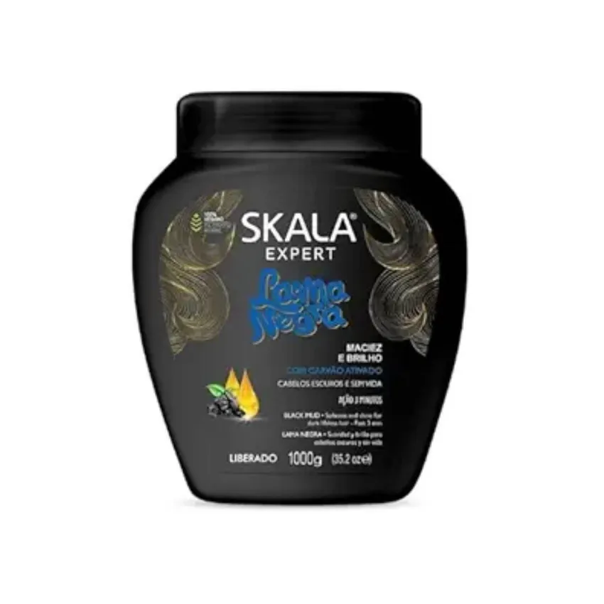 كريم علاج الطين الأسود للشعر 1 كغم سكالا SKALA