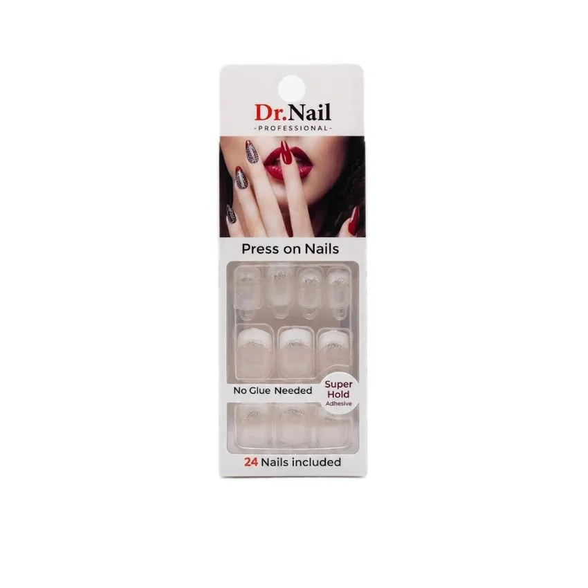 أظافر لاصقة دكتور نيل Dr. Nail بدون غراء KS487 بحجم 24 ظفر
