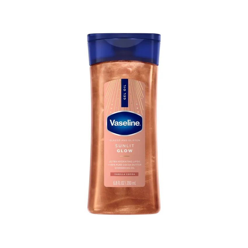 فازلين Vaseline زيت جل صن لِت جلو لامع للجسم 200 مل