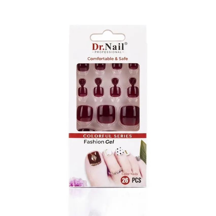 أظافر قدم صناعية FT01 26 قطعة – دكتور نيل Dr. Nail